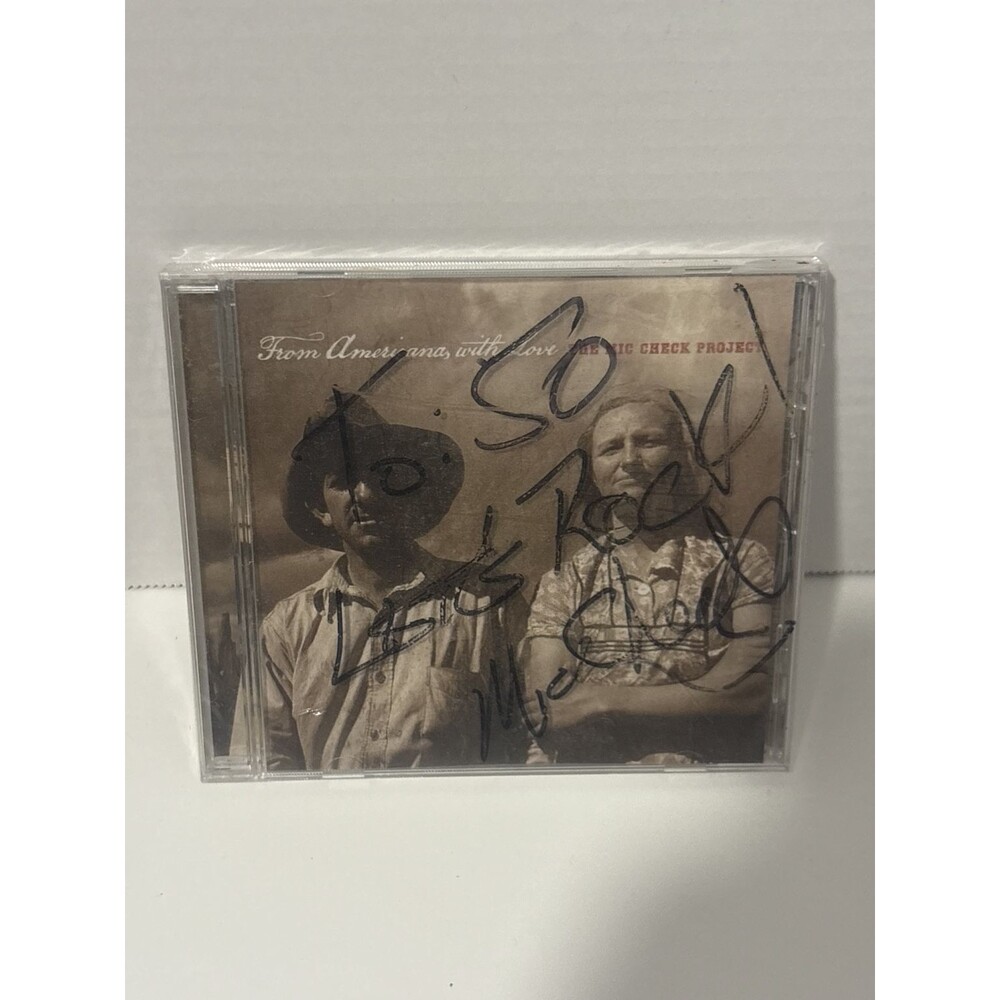 The Mio Check Project From Americana With Love Signed Sealed CD 2014 Rare